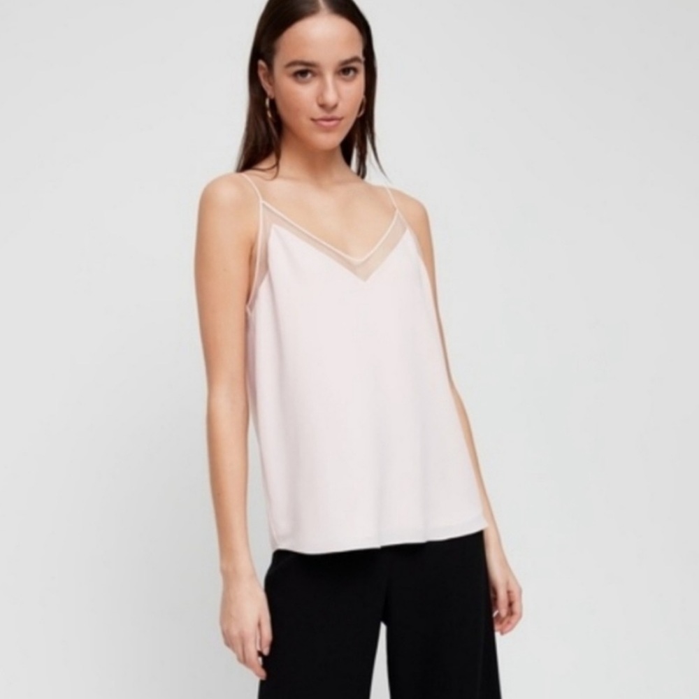 Aritzia Babaton Galen Light Pink Tank Top Size XS